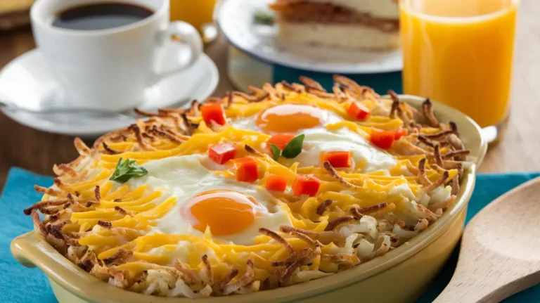 a bowl of food with eggs and cheese