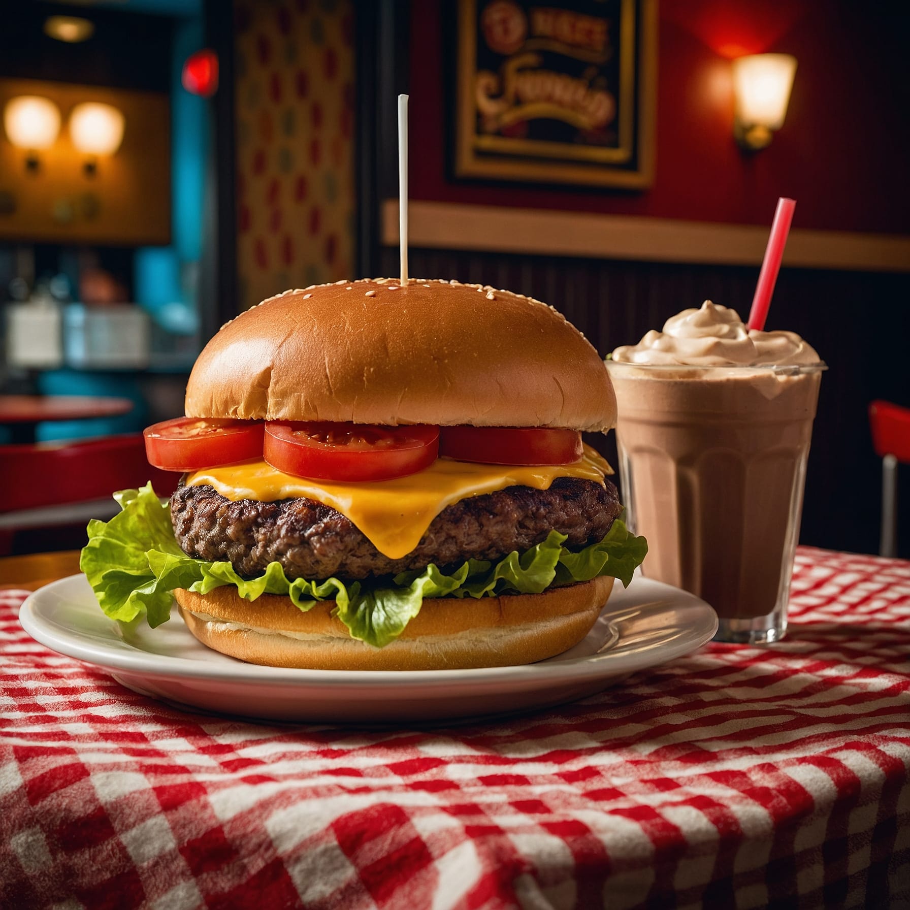 Leonardo Kino XL A perfectly styled cheeseburger with a juicy 3