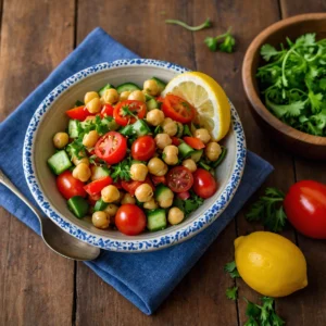 Mediterranean Chickpea Salad: A Vibrant Vegetarian Lunch