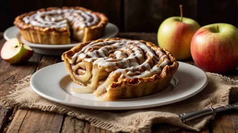 Cinnamon Roll Apple Pie