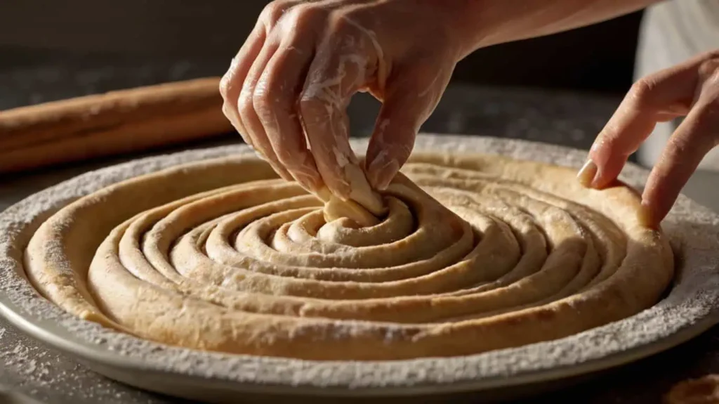 Cinnamon Roll Apple Pie