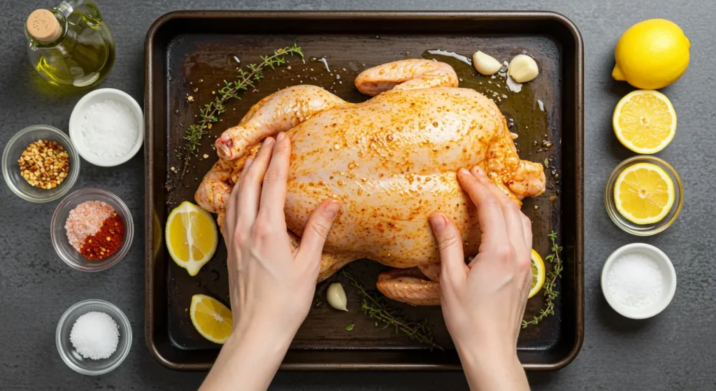 Seasoning And Marinating The Chicken