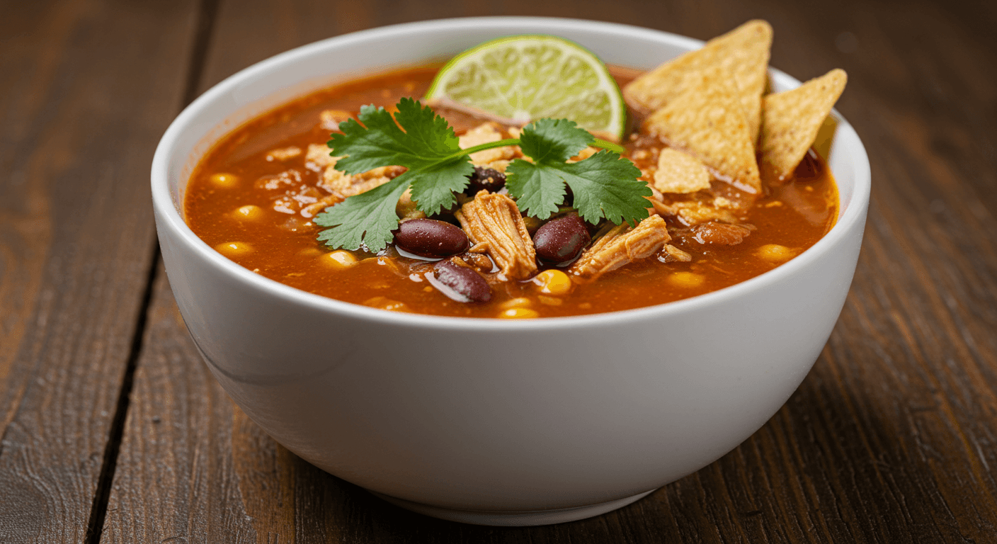 5-Ingredient Chicken Taco Soup – Spice Up Your Halal Dinner!