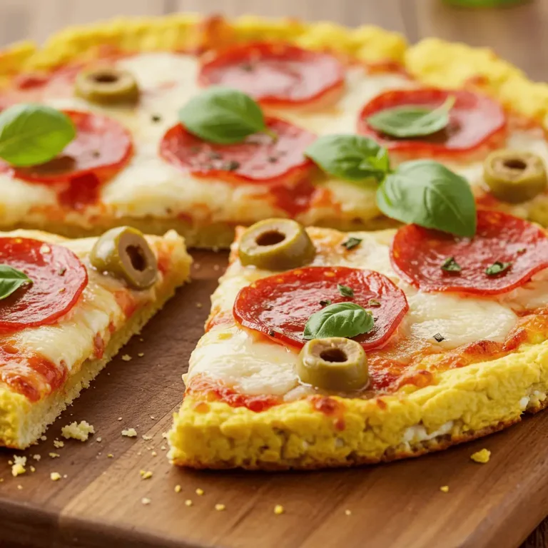 topped keto pizza cottage cheese