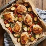 sheet pan chicken thighs featured