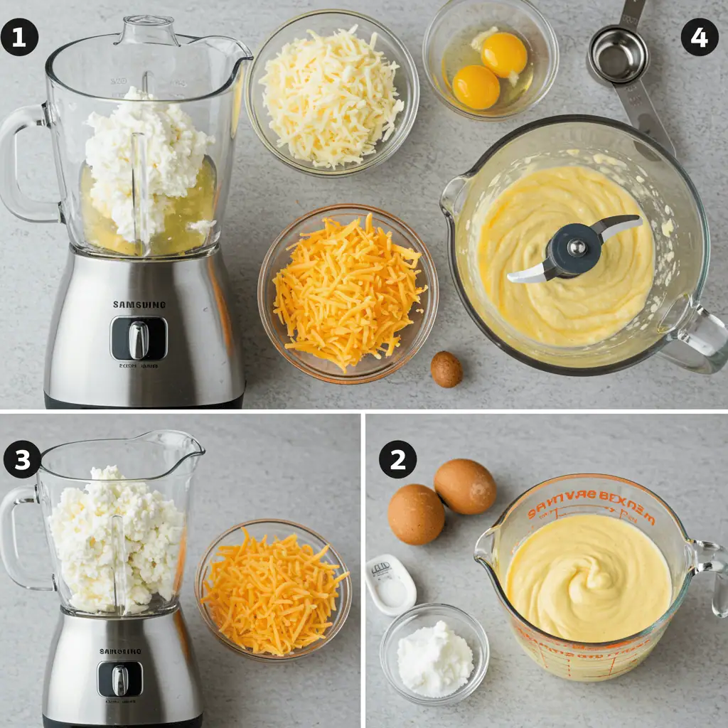 Best Cheeses to Use in Homemade Egg Bites: Expert Guide 2025 9 Step-by-step cheese blending process showing proper technique for incorporating best cheeses for egg bites