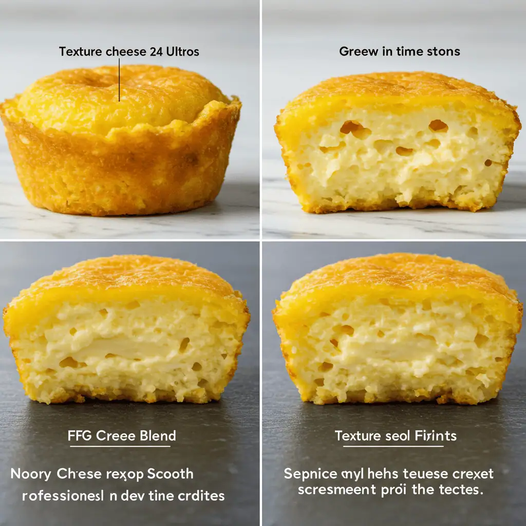 Best Cheeses to Use in Homemade Egg Bites: Expert Guide 2025 10 Texture comparison showing results of proper versus improper cheese selection in egg bites preparation