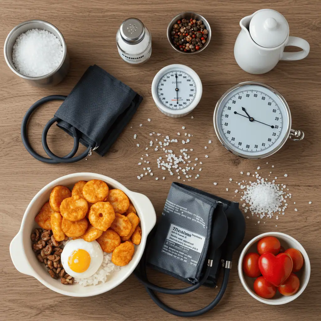 Health impact comparison showing cardiovascular benefits of choosing homemade vs Starbucks egg bites for sodium reduction