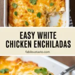 Easy White Chicken Enchiladas