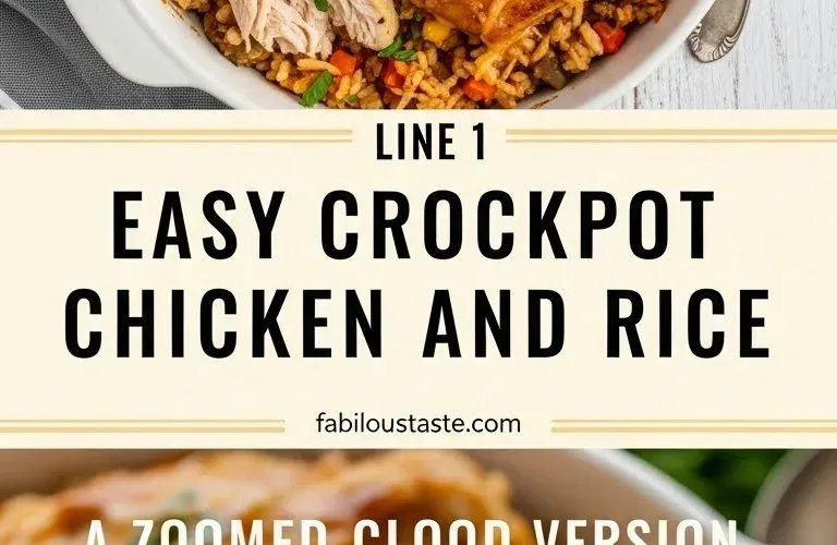 Easy Crockpot Chicken and Rice