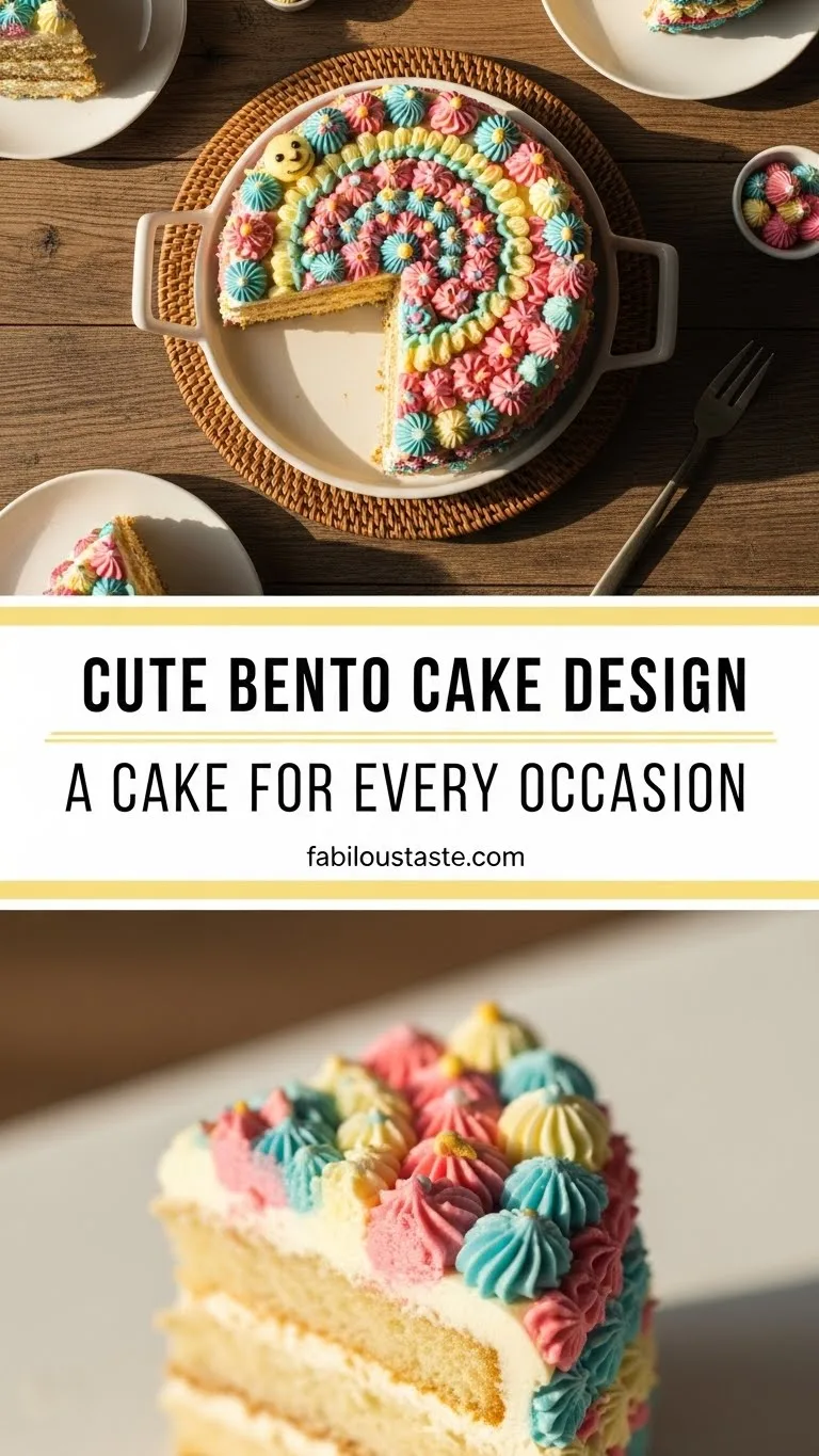 Cute Bento Cake Design