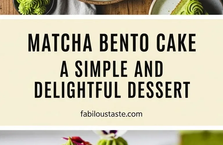Matcha Bento Cake