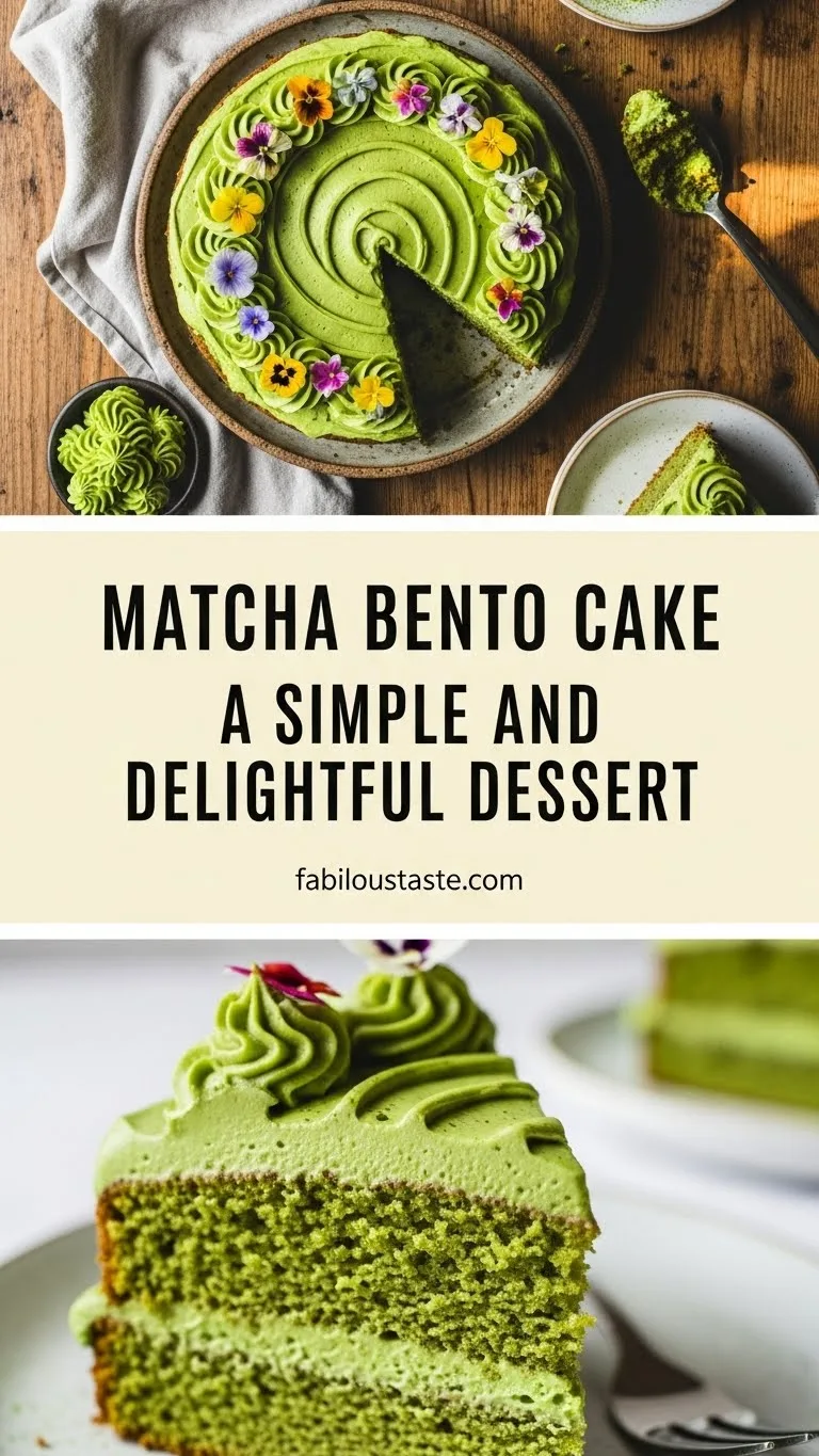 Matcha Bento Cake