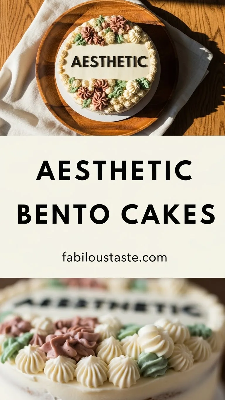 Aesthetic Bento Cake Designs