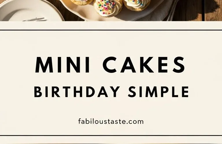 Mini Cakes Birthday Simple