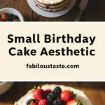 Small Birthday Cake Aesthetic
