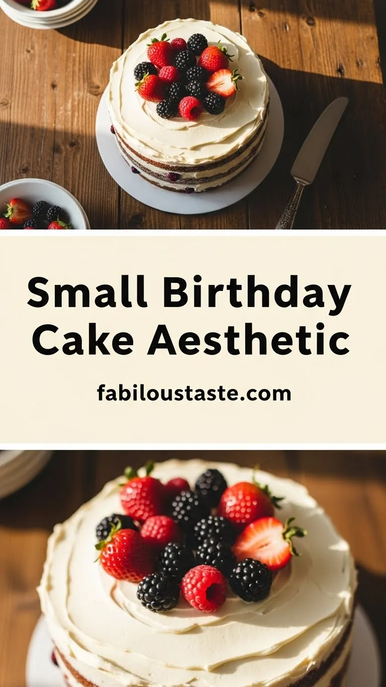 Small Birthday Cake Aesthetic