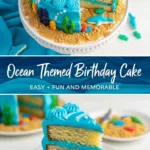 Ocean Themed Birthday Cake