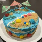 Beach Themed Birthday Cake
