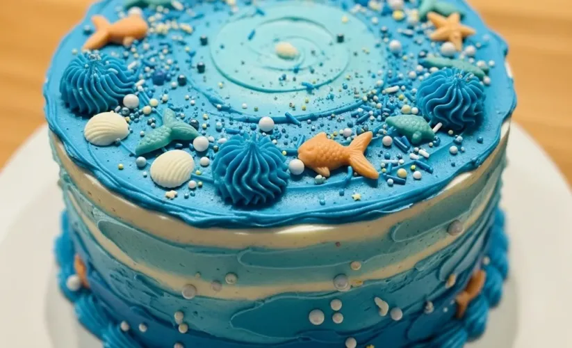 Mermaid Ocean Cake