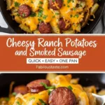 Cheesy Ranch Potatoes and Smoked Sausage