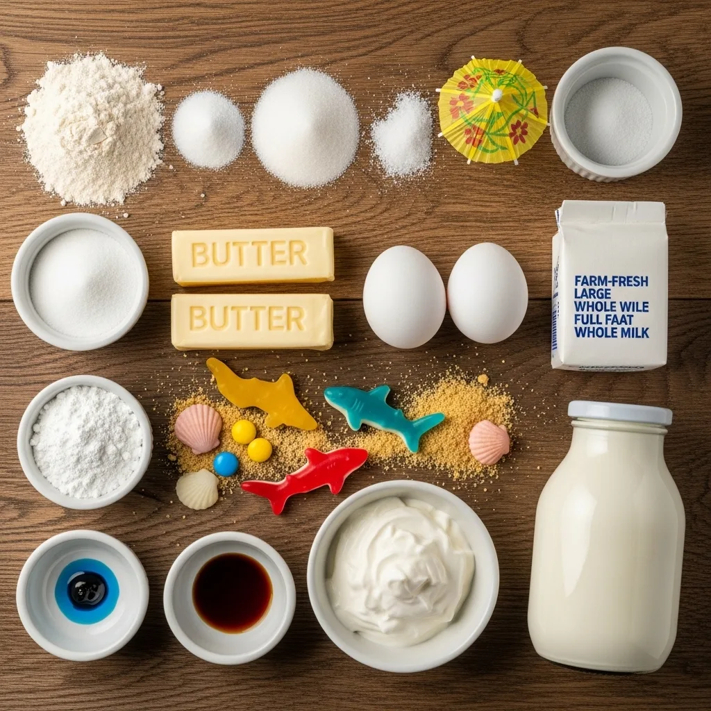 Beach Themed Birthday Cake