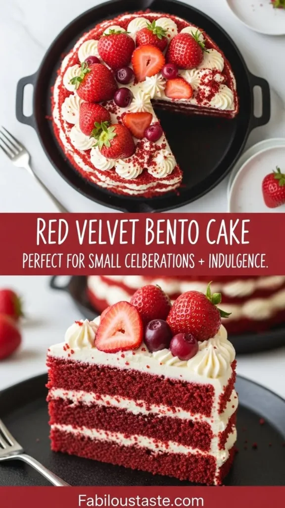 Red Velvet Bento Cake