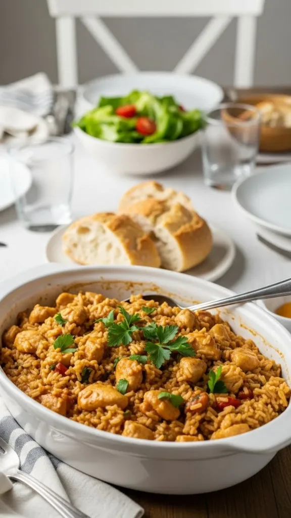 Easy Crockpot Chicken and Rice