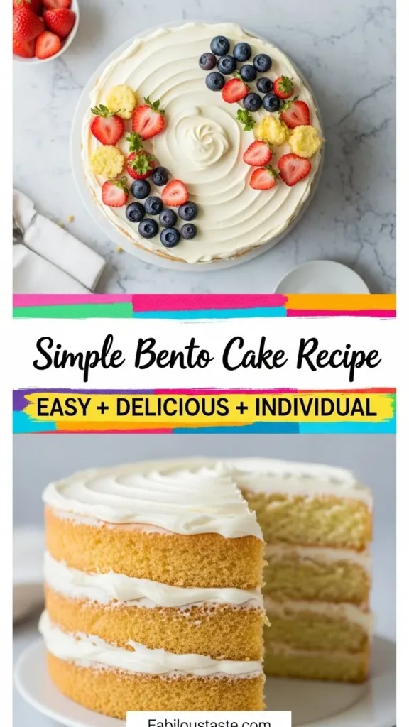 Simple Bento Cake Recipe