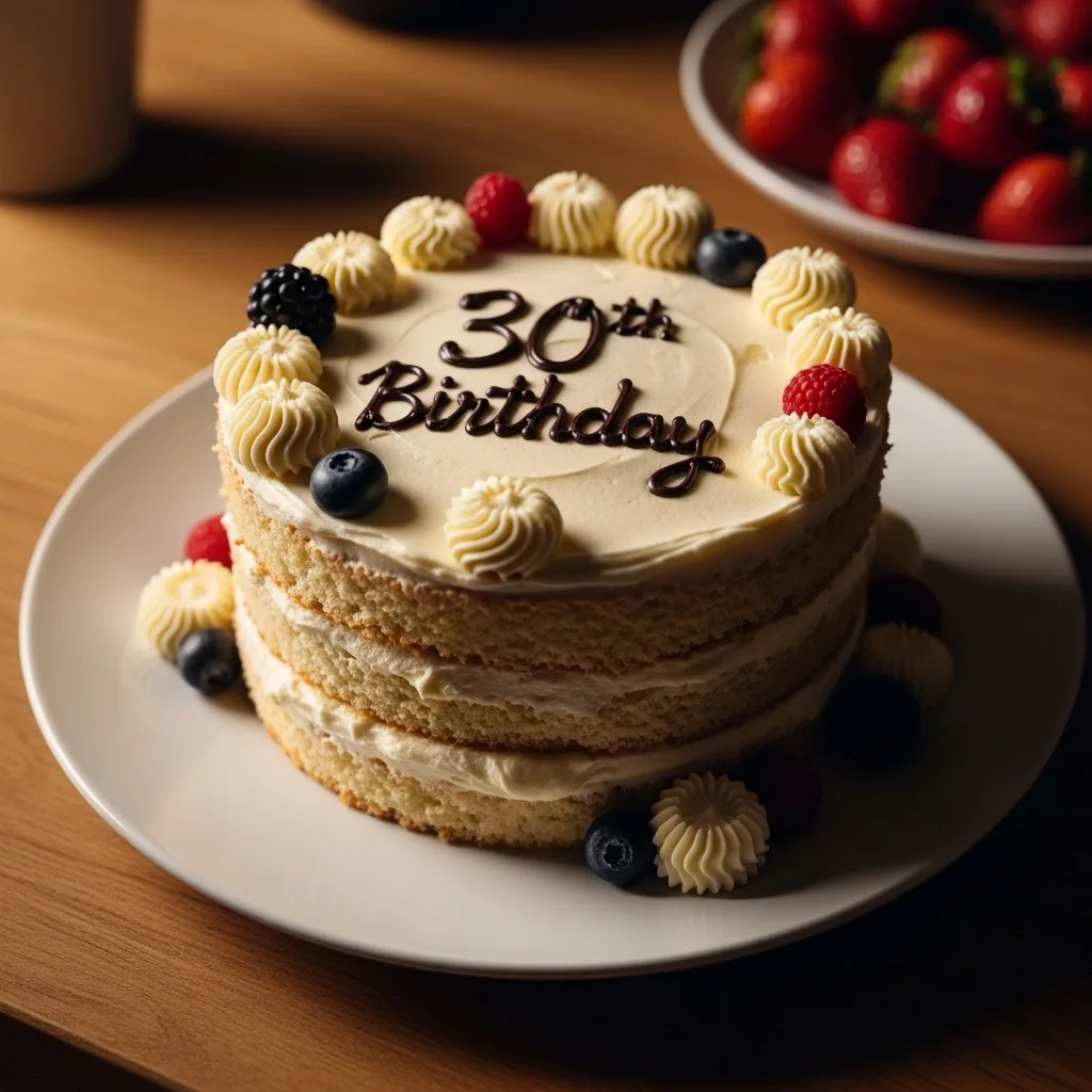 30th Birthday Cake Simple