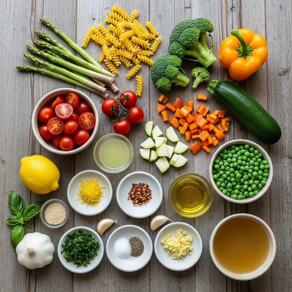 gluten free pasta primavera