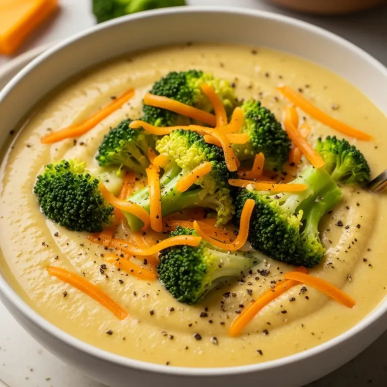 Creamy Broccoli Cheddar Soup