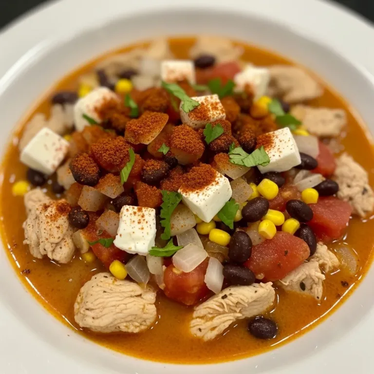 Cream Cheese Chicken Chili with Corn & Black Beans