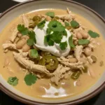 Creamy White Chicken Chili with Sour Cream