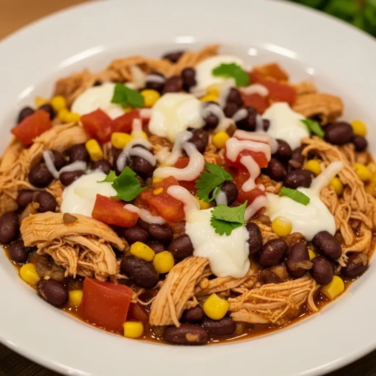Crockpot Cream Cheese Chicken Chili