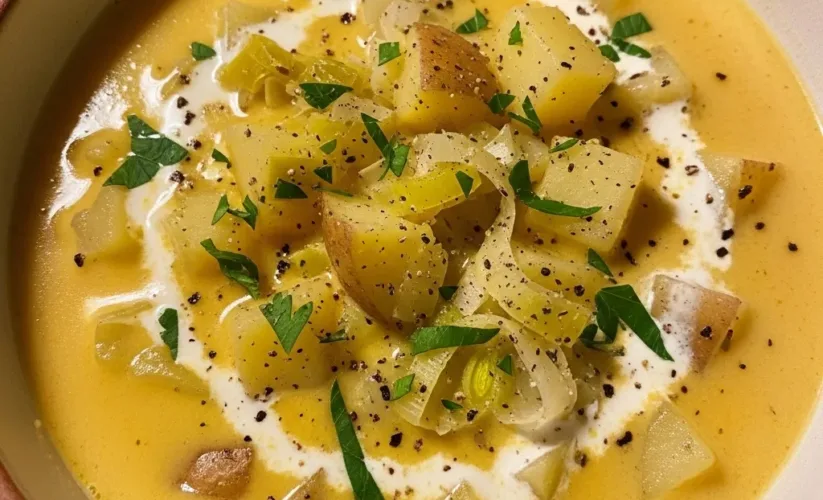 Crockpot Potato Leek Soup