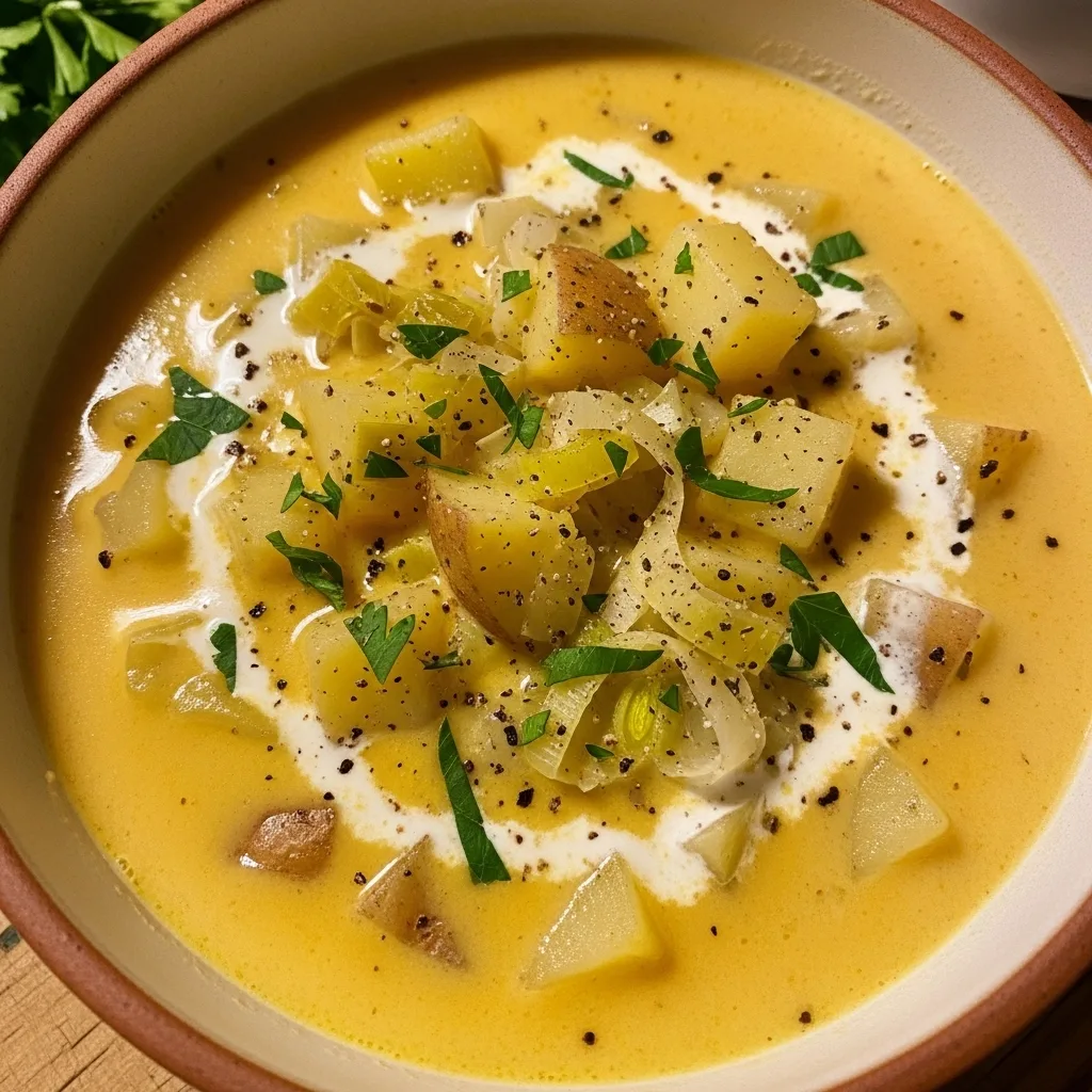 Crockpot Potato Leek Soup