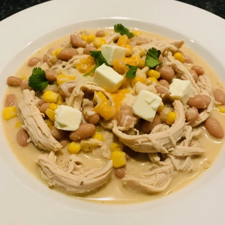 Crockpot Creamy White Chicken Chili