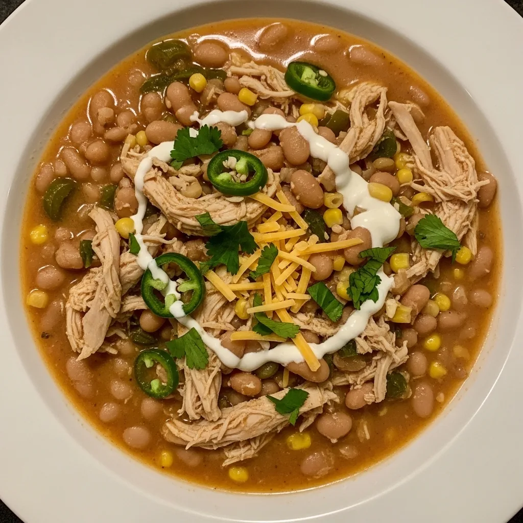 Crockpot White Bean Chicken Chili