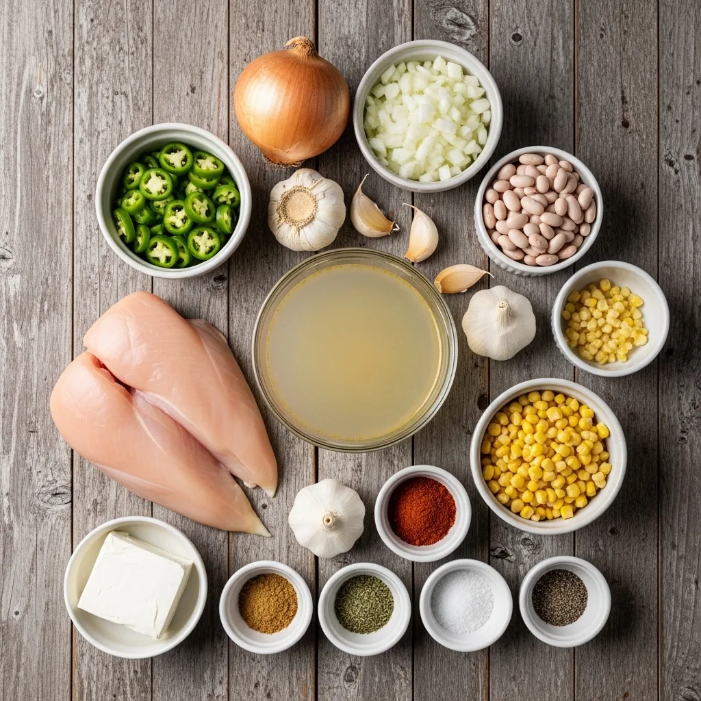 Crockpot White Bean Chicken Chili