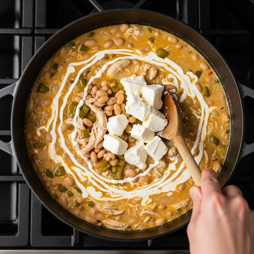 Creamy White Chicken Chili with Sour Cream 9 Creamy White Chicken Chili with Sour Cream