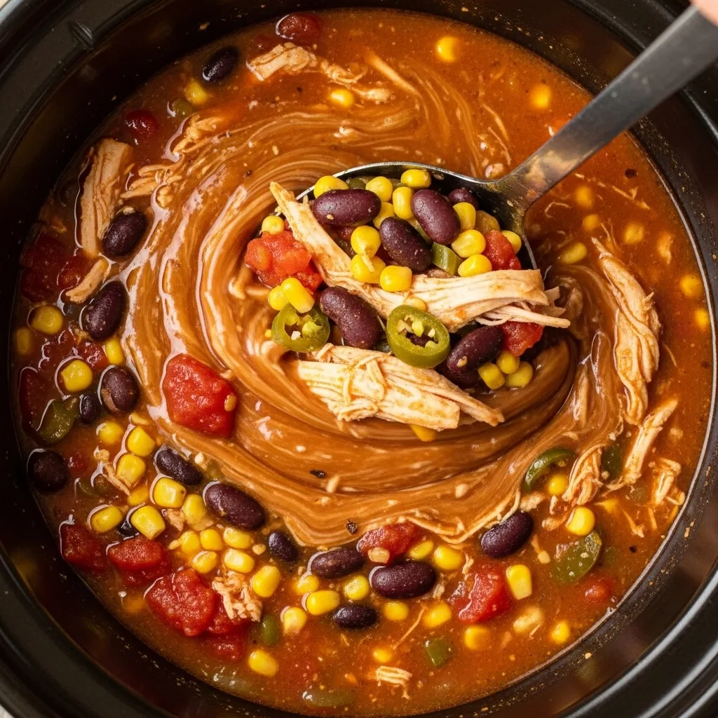 Classic Crockpot Chicken Chili