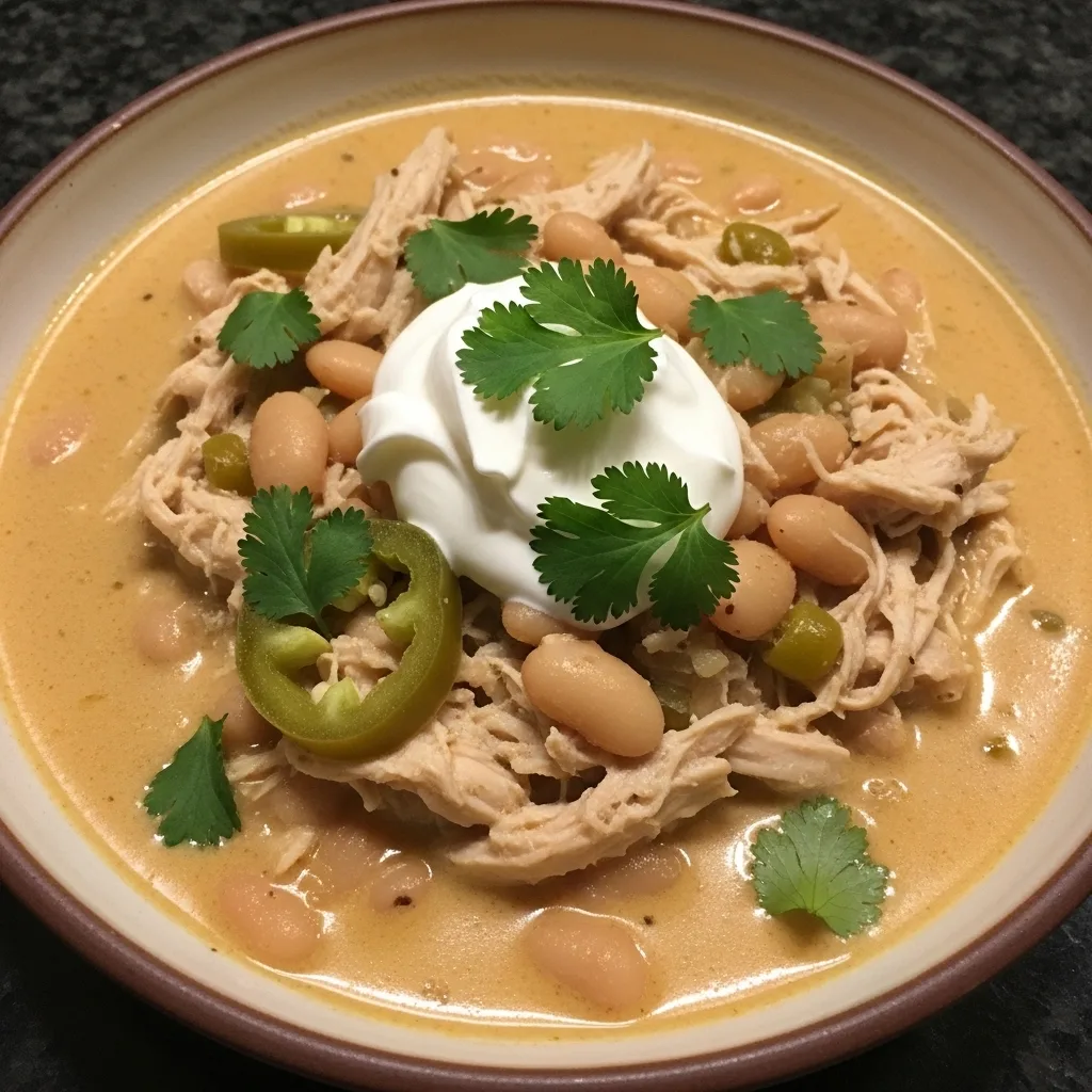 Creamy White Chicken Chili with Sour Cream 10 Creamy White Chicken Chili with Sour Cream