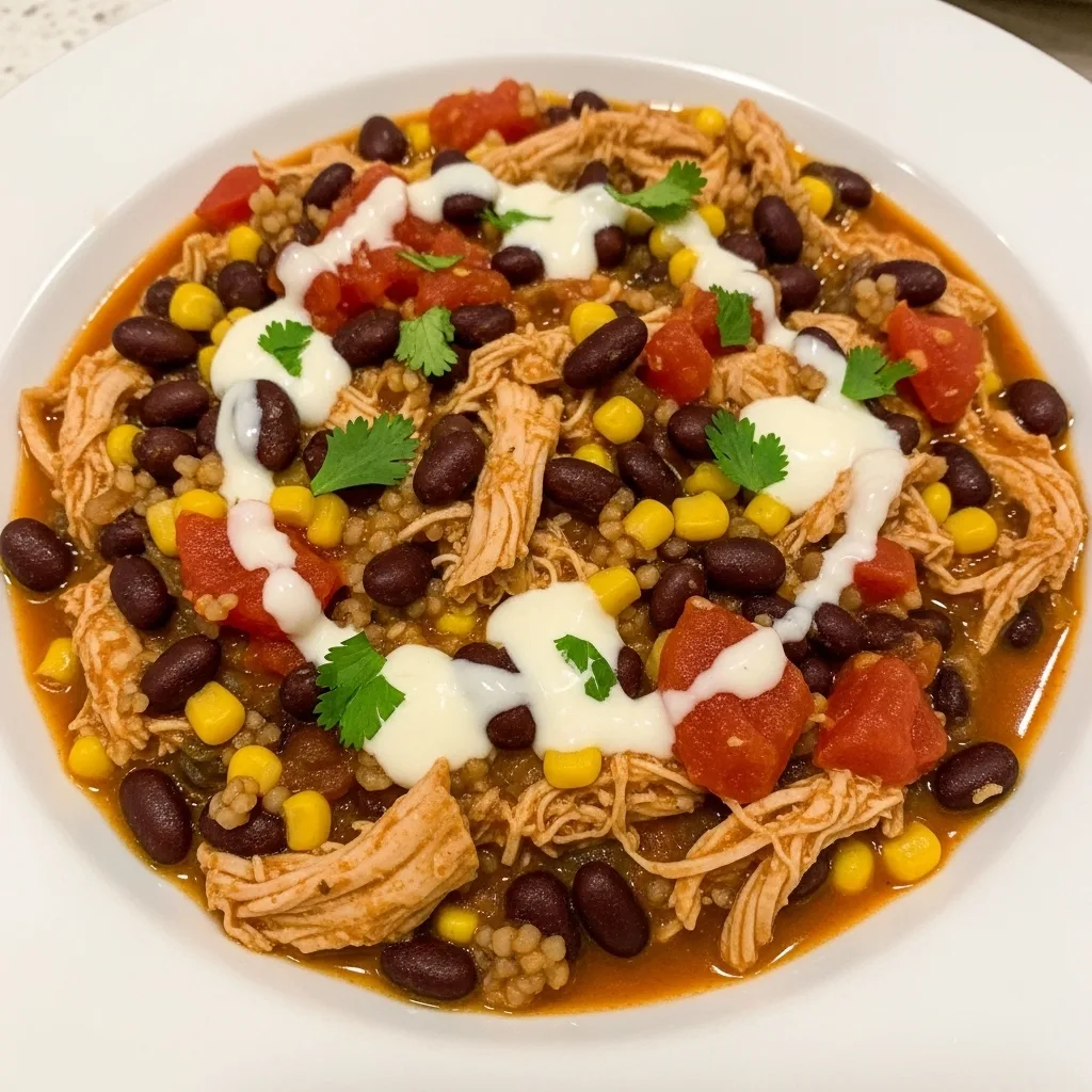 Crockpot Cream Cheese Chicken Chili