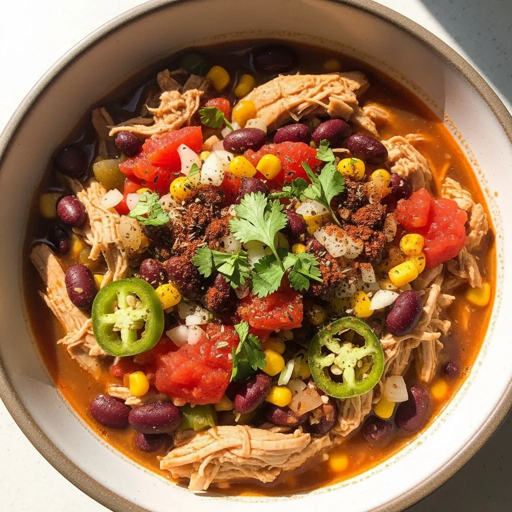 Classic Crockpot Chicken Chili