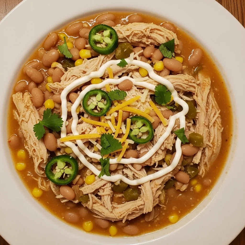 Crockpot White Bean Chicken Chili