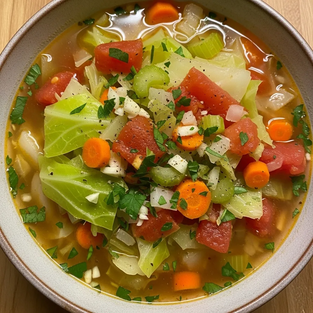 Cabbage tomato soup
