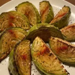 crispy roasted cabbage wedges