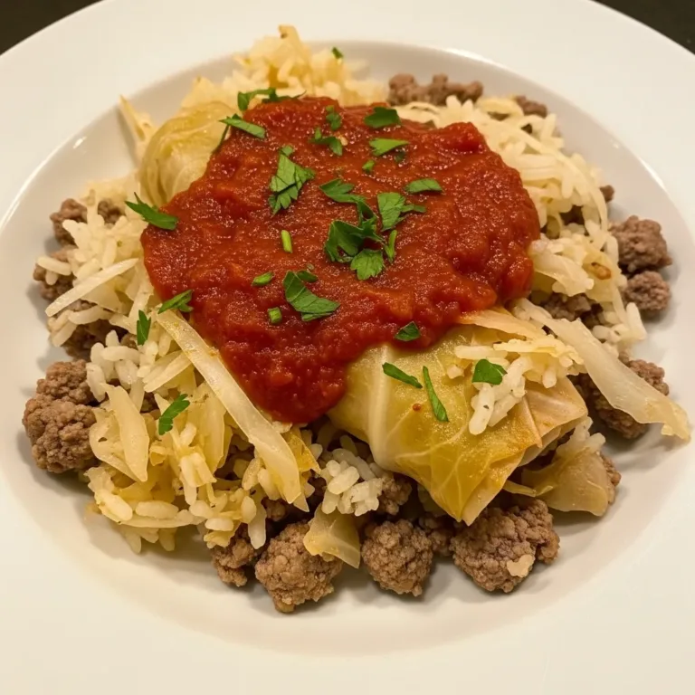 lazy cabbage roll casserole