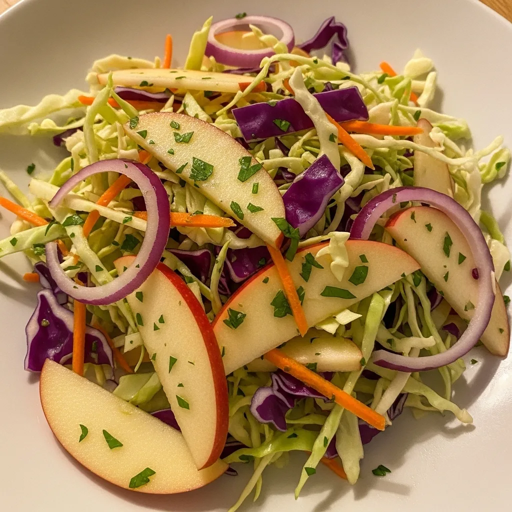 Apple cabbage slaw